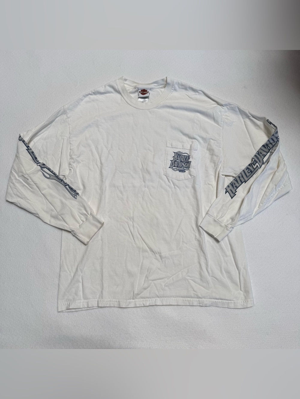 Harley-Davidson White Long Sleeve Tee